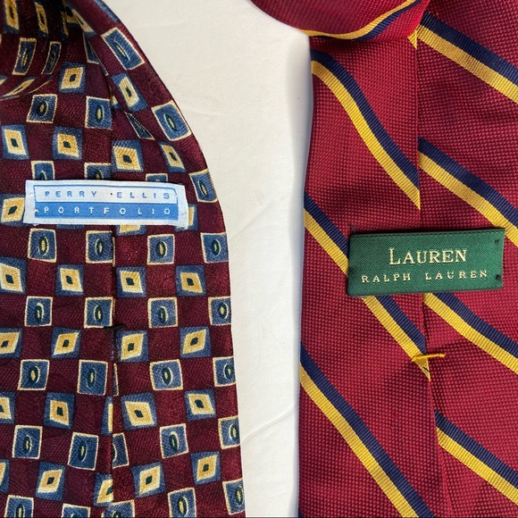 Vintage Ralph Lauren & Perry Ellis Ties - Picture 3 of 11